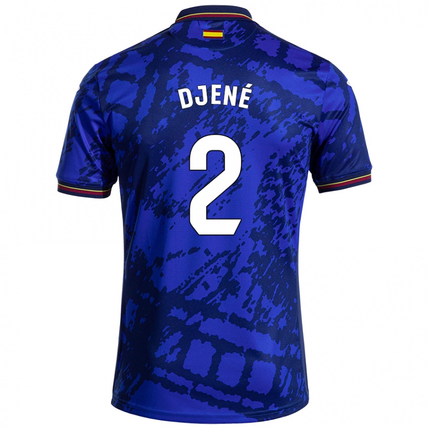 Niño Camiseta Djené #2 Azul Más Oscuro 1ª Equipación 2024/25 La Camisa México