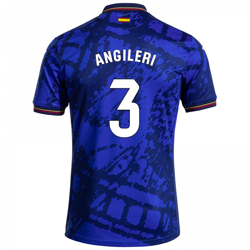 Niño Camiseta Fabrizio Angileri #3 Azul Más Oscuro 1ª Equipación 2024/25 La Camisa México