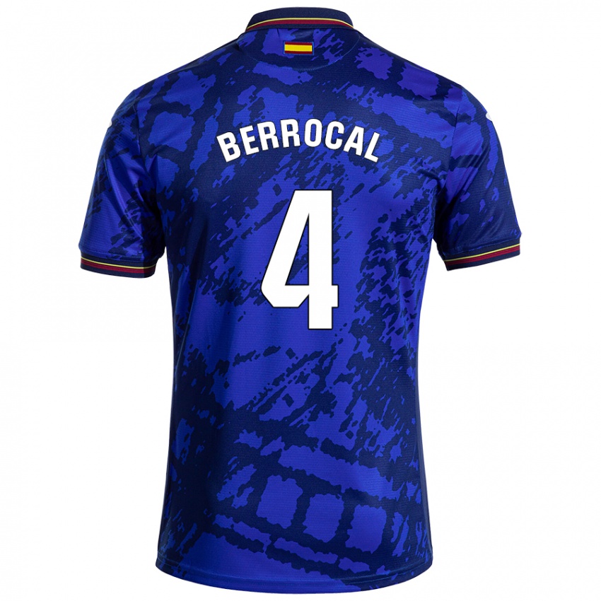 Niño Camiseta Juan Berrocal #4 Azul Más Oscuro 1ª Equipación 2024/25 La Camisa México