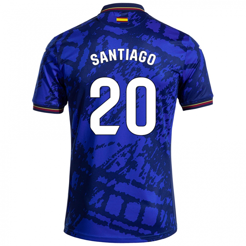 Niño Camiseta Yellu Santiago #20 Azul Más Oscuro 1ª Equipación 2024/25 La Camisa México