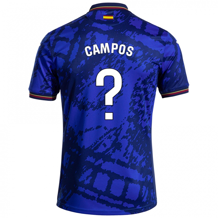 Niño Camiseta Álex Campos #0 Azul Más Oscuro 1ª Equipación 2024/25 La Camisa México