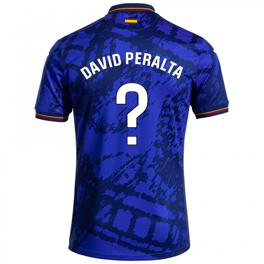 Niño Camiseta Juan David Peralta #0 Azul Más Oscuro 1ª Equipación 2024/25 La Camisa México