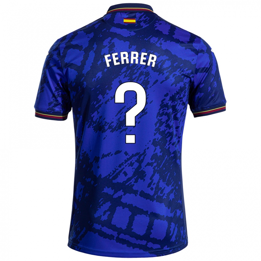 Niño Camiseta Diego Ferrer #0 Azul Más Oscuro 1ª Equipación 2024/25 La Camisa México