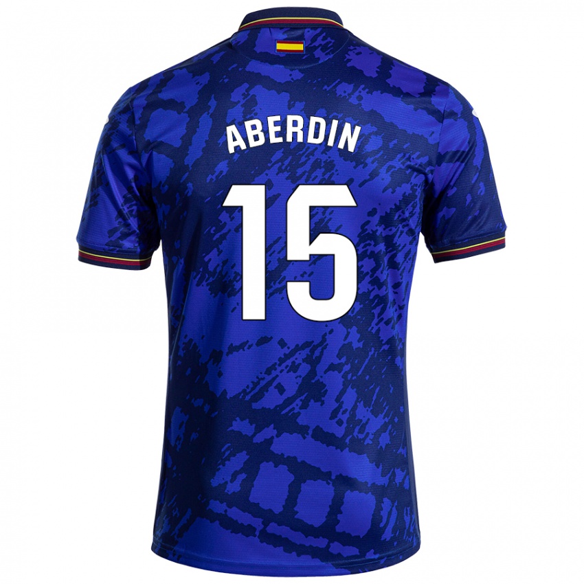 Niño Camiseta Nabil Aberdin #15 Azul Más Oscuro 1ª Equipación 2024/25 La Camisa México