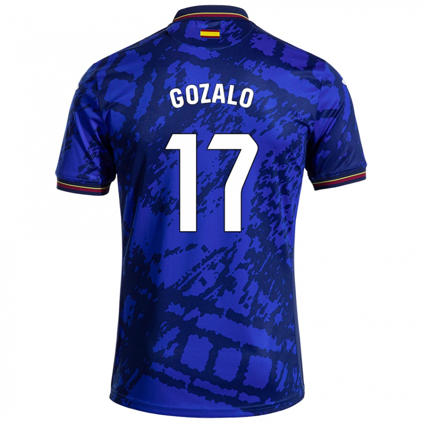 Niño Camiseta Marcos Gozalo #17 Azul Más Oscuro 1ª Equipación 2024/25 La Camisa México