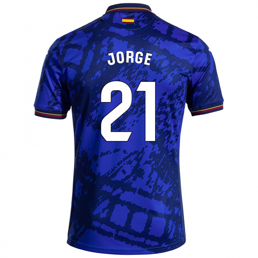 Niño Camiseta Jeremy Jorge #21 Azul Más Oscuro 1ª Equipación 2024/25 La Camisa México