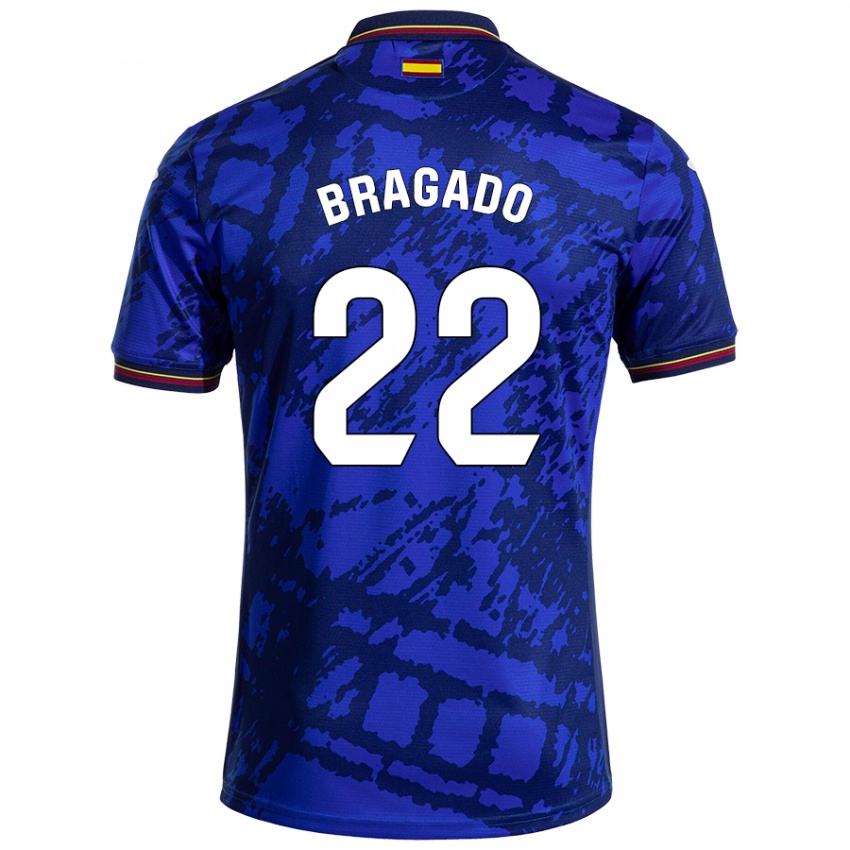 Niño Camiseta Alonso Bragado #22 Azul Más Oscuro 1ª Equipación 2024/25 La Camisa México