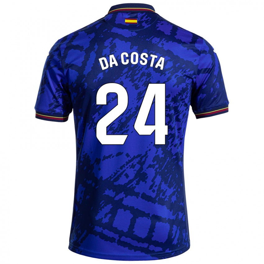 Niño Camiseta Coba Da Costa #24 Azul Más Oscuro 1ª Equipación 2024/25 La Camisa México