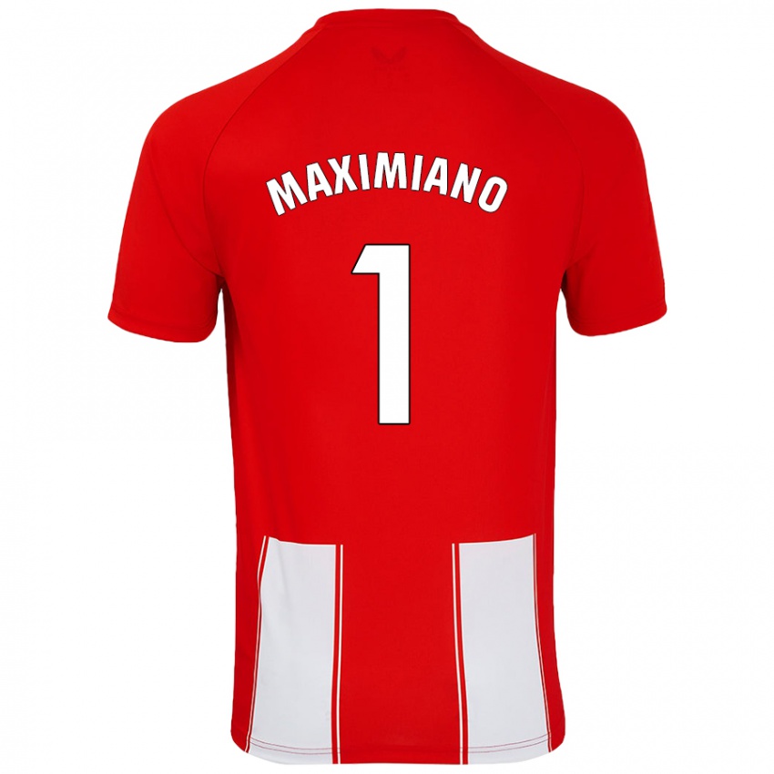 Niño Camiseta Luís Maximiano #1 Rojo Blanco 1ª Equipación 2024/25 La Camisa México