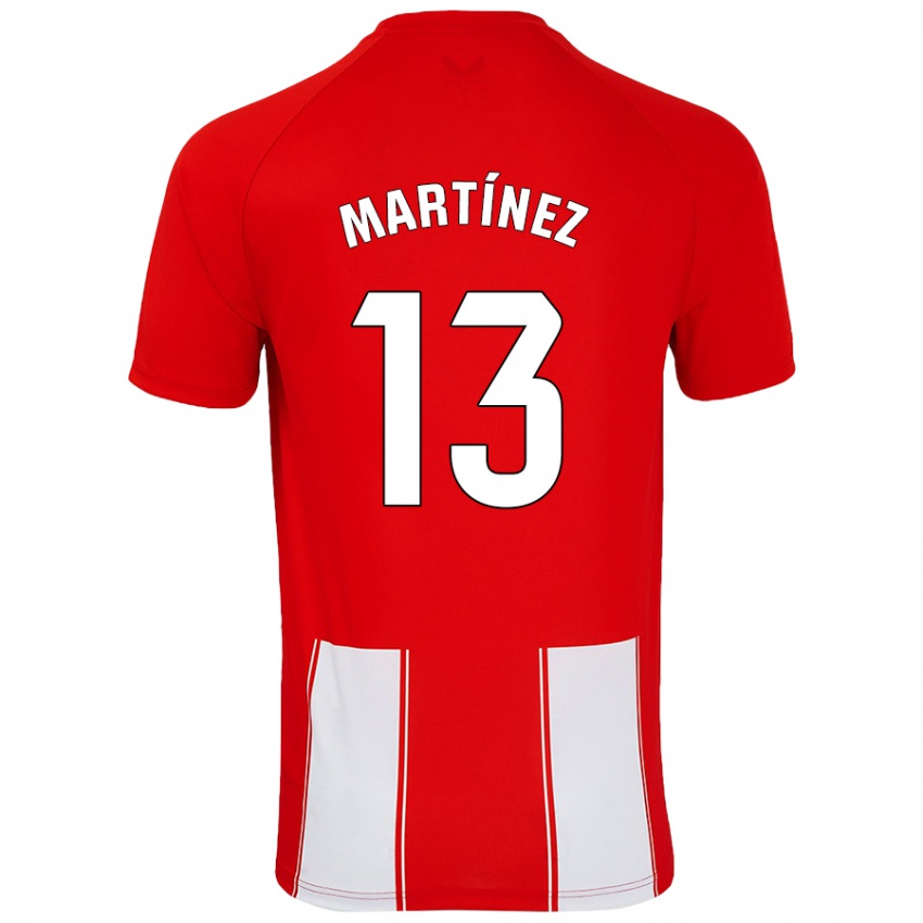 Niño Camiseta Fernando Martínez #13 Rojo Blanco 1ª Equipación 2024/25 La Camisa México