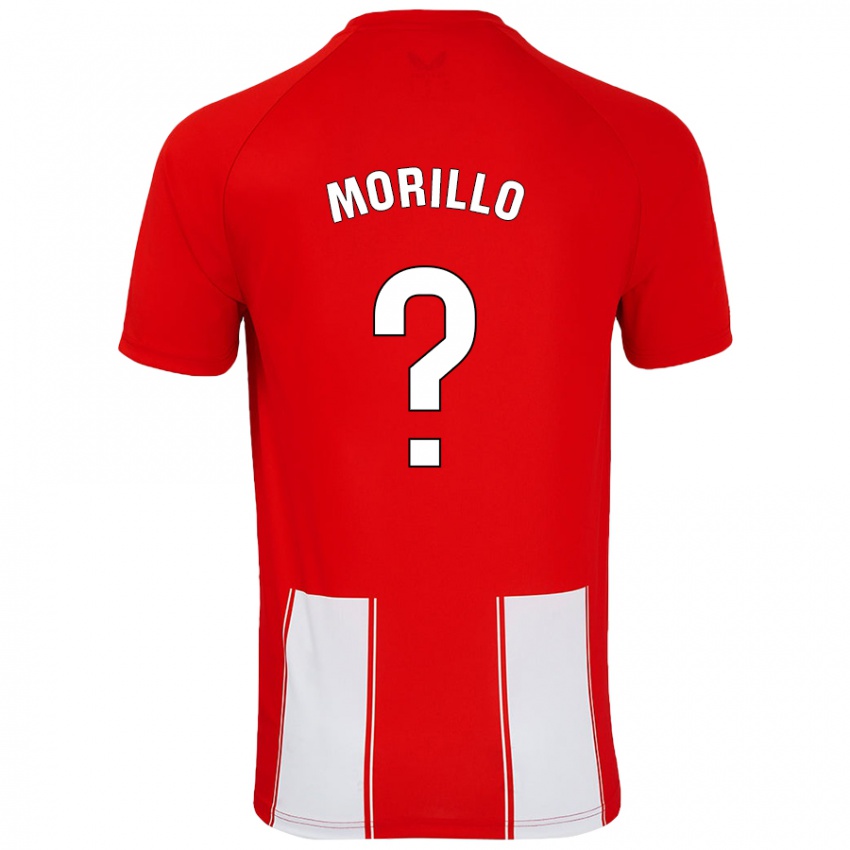 Niño Camiseta Manu Morillo #0 Rojo Blanco 1ª Equipación 2024/25 La Camisa México