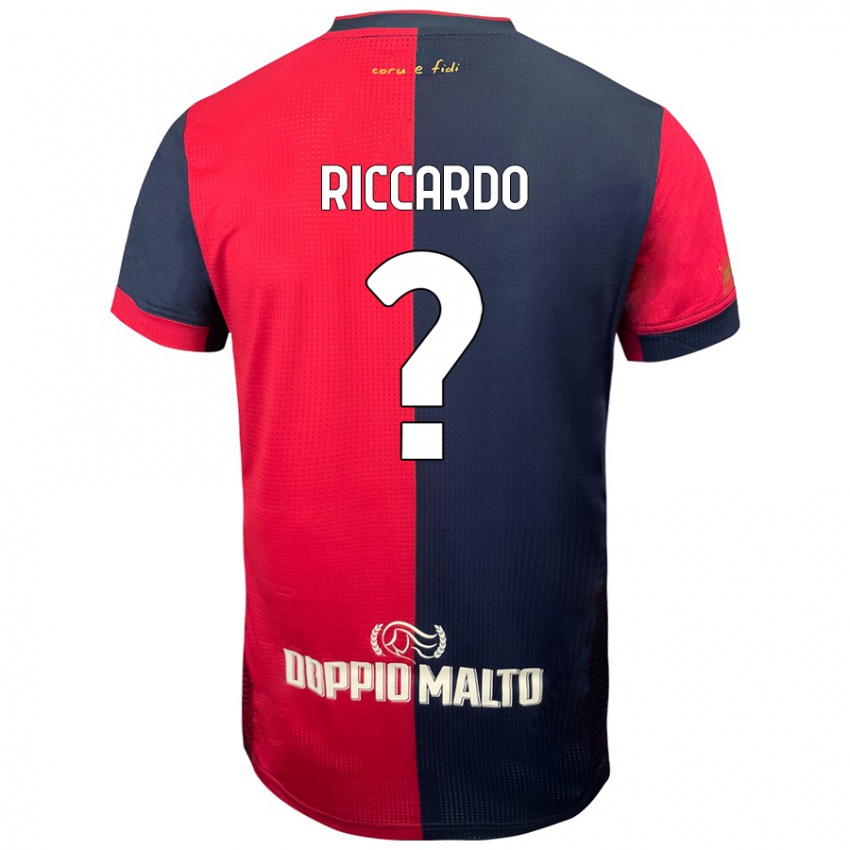 Niño Camiseta Riccardo Congiu #0 Rojo Azul Más Oscuro 1ª Equipación 2024/25 La Camisa México