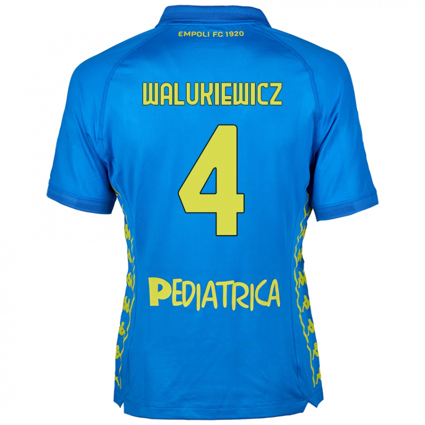 Niño Camiseta Sebastian Walukiewicz #4 Azul 1ª Equipación 2024/25 La Camisa México