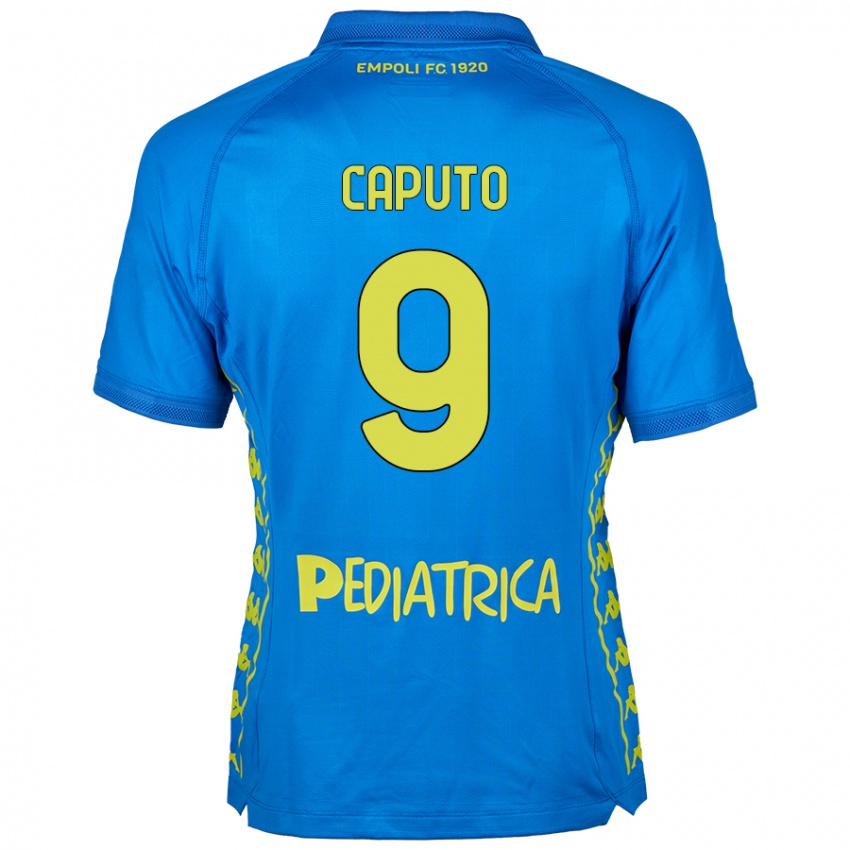 Niño Camiseta Francesco Caputo #9 Azul 1ª Equipación 2024/25 La Camisa México