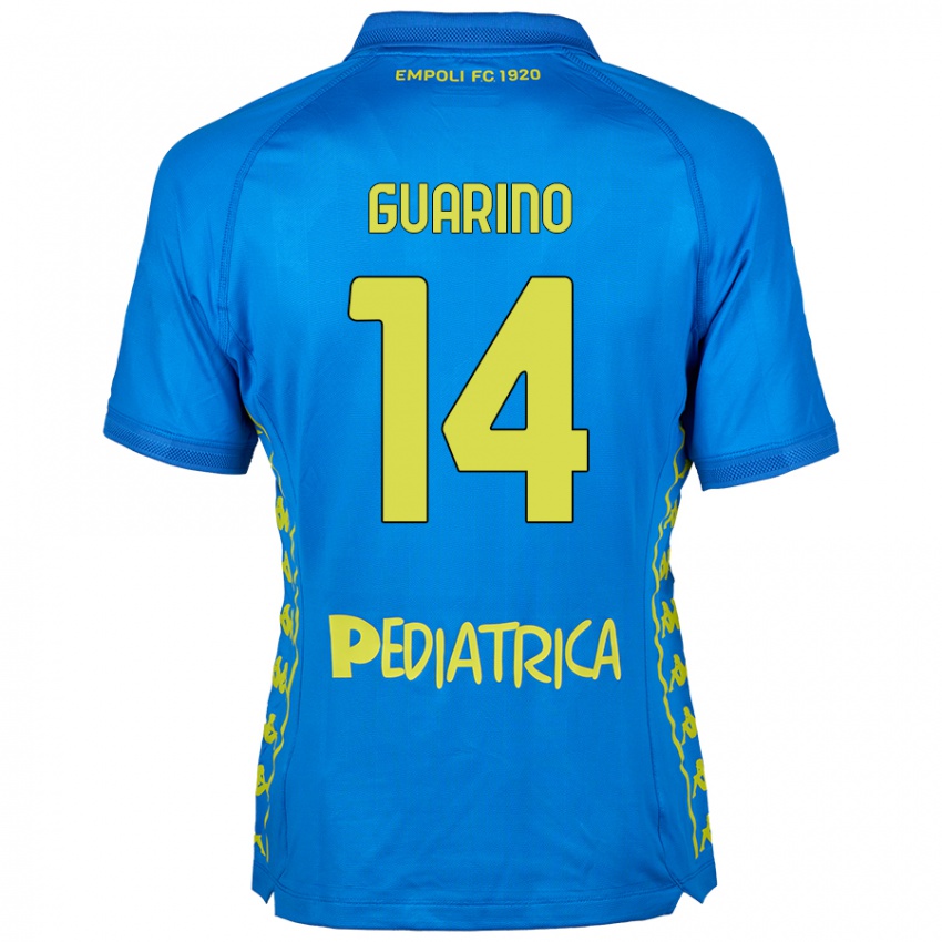 Niño Camiseta Gabriele Guarino #14 Azul 1ª Equipación 2024/25 La Camisa México