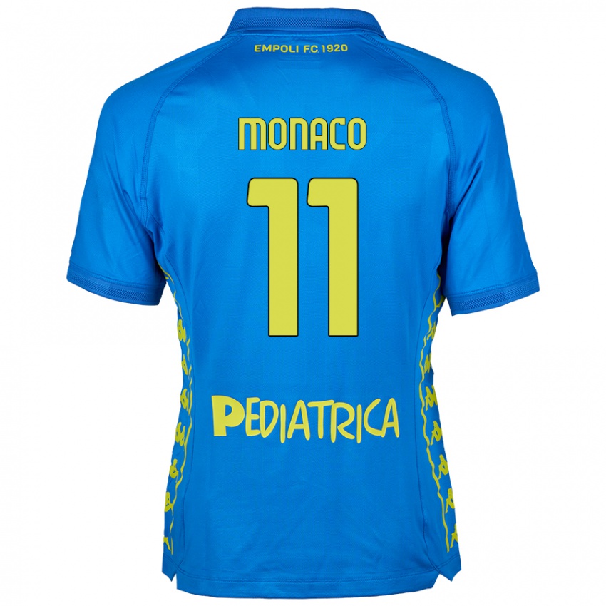 Niño Camiseta Salvatore Monaco #11 Azul 1ª Equipación 2024/25 La Camisa México