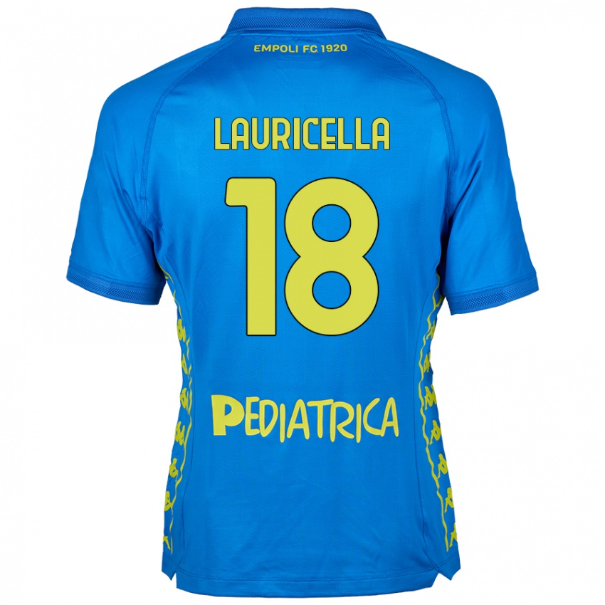 Niño Camiseta Giovanni Lauricella #18 Azul 1ª Equipación 2024/25 La Camisa México