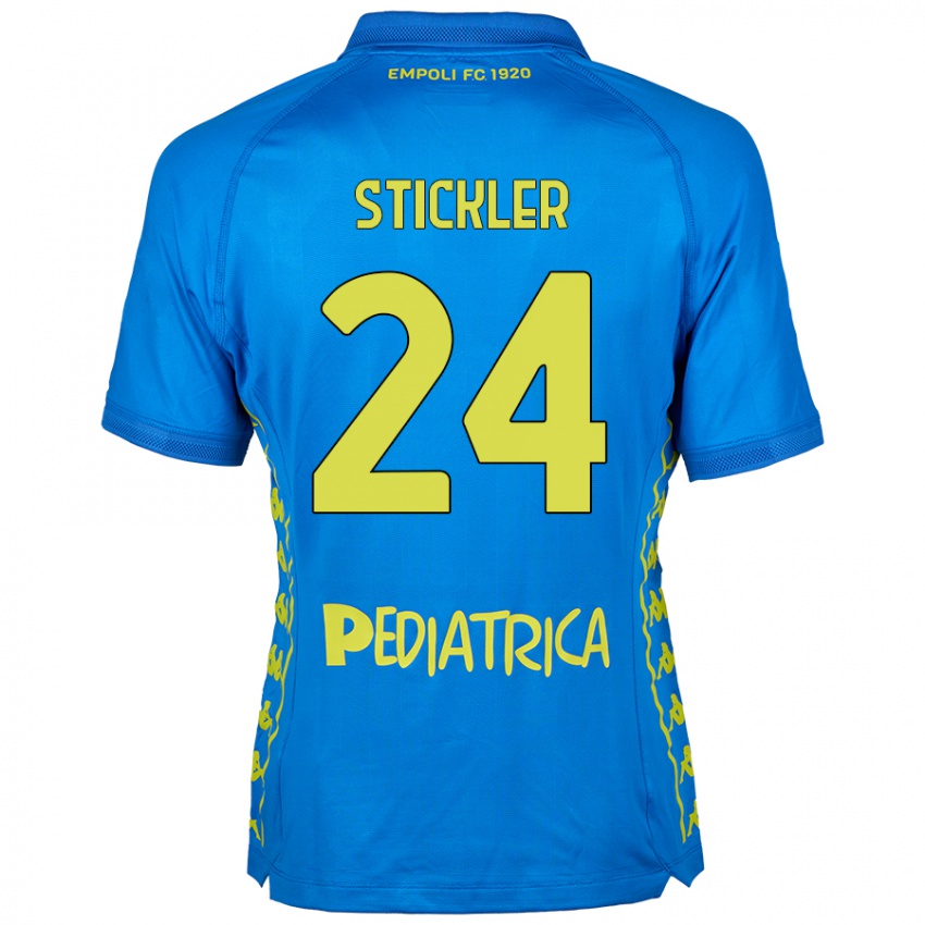 Niño Camiseta Mateo Stickler #24 Azul 1ª Equipación 2024/25 La Camisa México