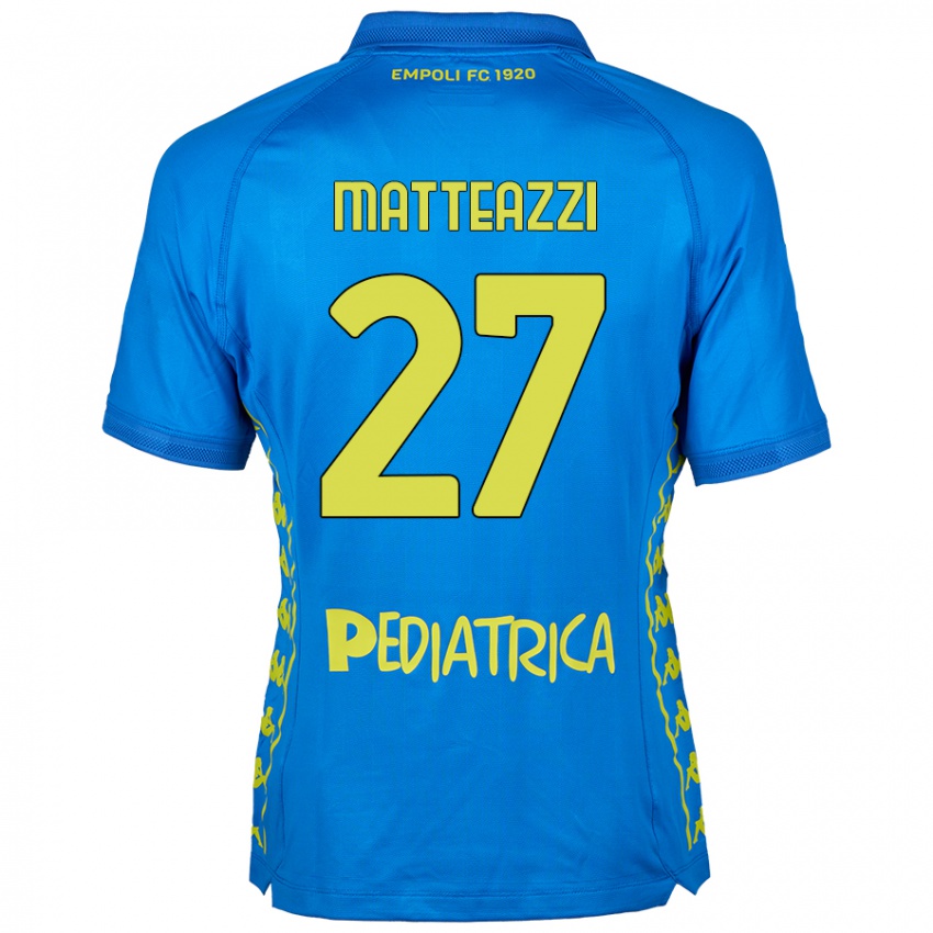 Niño Camiseta Ernesto Matteazzi #27 Azul 1ª Equipación 2024/25 La Camisa México