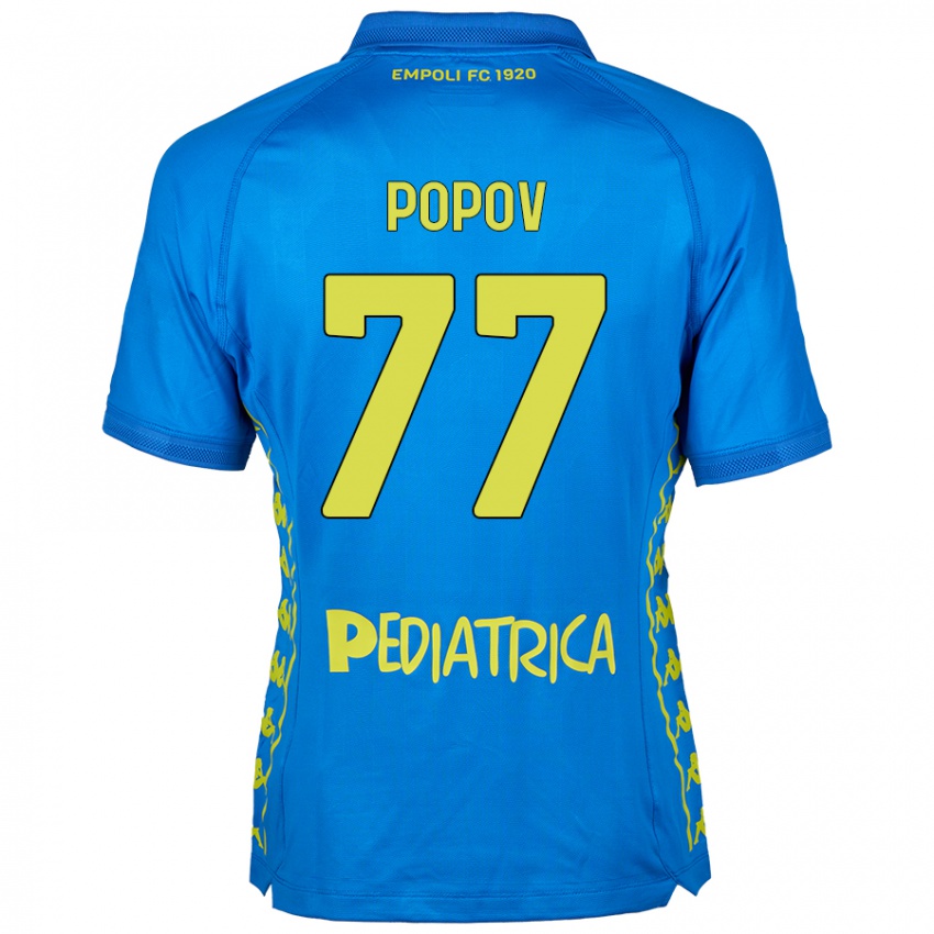 Niño Camiseta Bogdan Popov #77 Azul 1ª Equipación 2024/25 La Camisa México