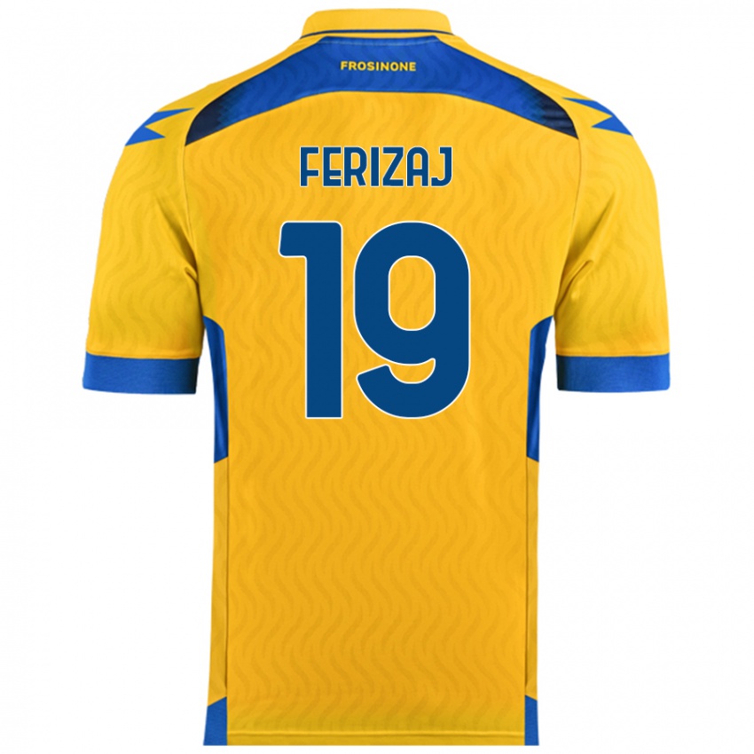 Niño Camiseta Justin Ferizaj #19 Amarillo 1ª Equipación 2024/25 La Camisa México