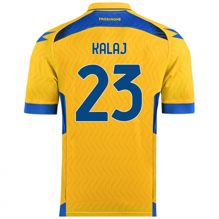 Niño Camiseta Sergio Kalaj #23 Amarillo 1ª Equipación 2024/25 La Camisa México