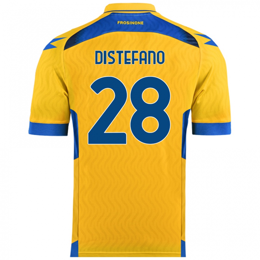 Niño Camiseta Filippo Distefano #28 Amarillo 1ª Equipación 2024/25 La Camisa México