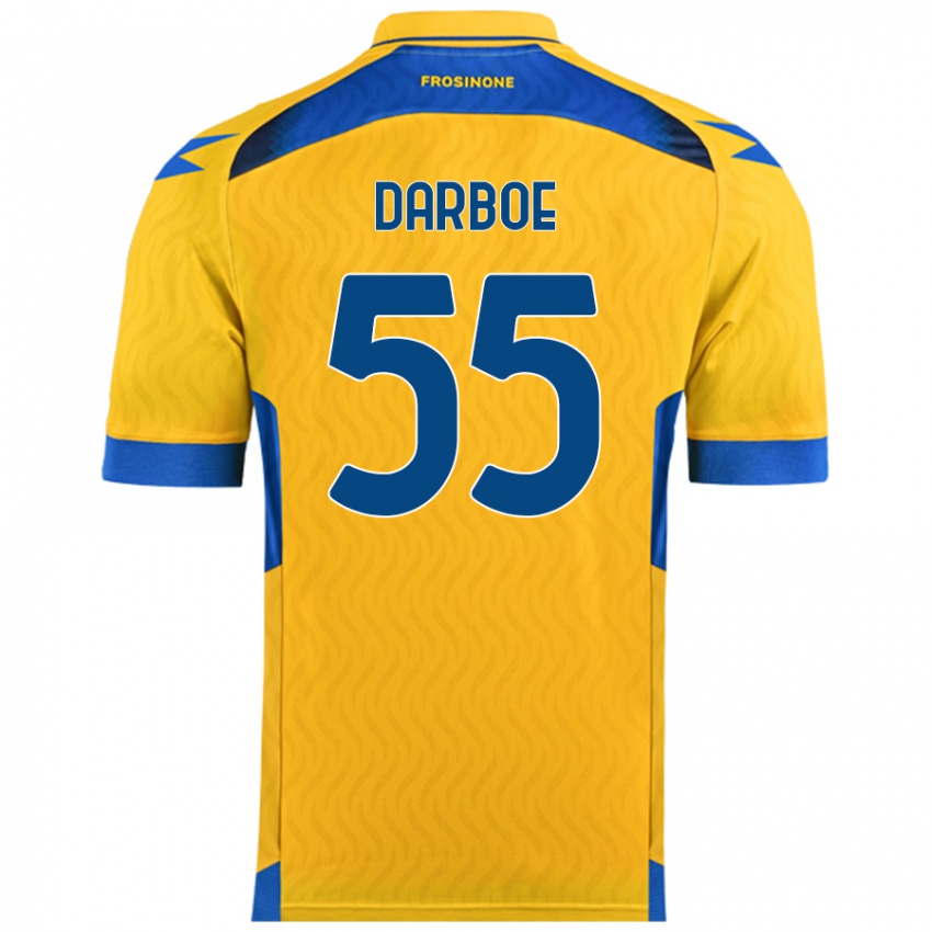 Niño Camiseta Ebrima Darboe #55 Amarillo 1ª Equipación 2024/25 La Camisa México