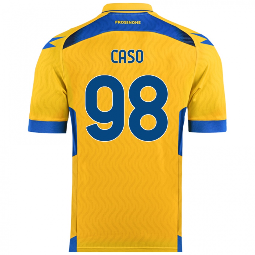 Niño Camiseta Giuseppe Caso #98 Amarillo 1ª Equipación 2024/25 La Camisa México