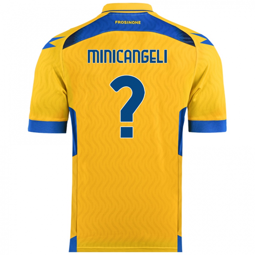 Niño Camiseta Francesco Minicangeli #0 Amarillo 1ª Equipación 2024/25 La Camisa México