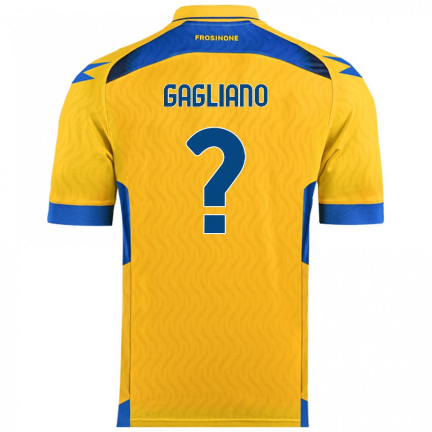 Niño Camiseta Mattia Gagliano #0 Amarillo 1ª Equipación 2024/25 La Camisa México