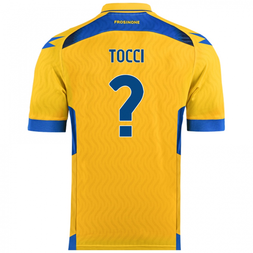 Niño Camiseta Federico Tocci #0 Amarillo 1ª Equipación 2024/25 La Camisa México