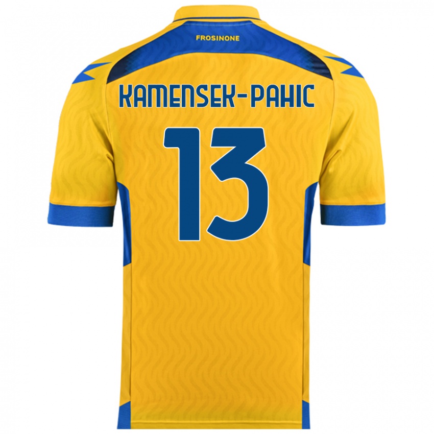 Niño Camiseta Matjaz Kamensek-Pahic #13 Amarillo 1ª Equipación 2024/25 La Camisa México