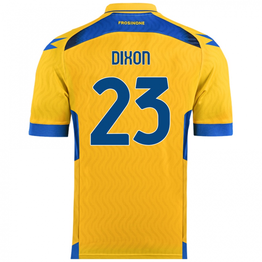 Niño Camiseta Damar Dixon #23 Amarillo 1ª Equipación 2024/25 La Camisa México