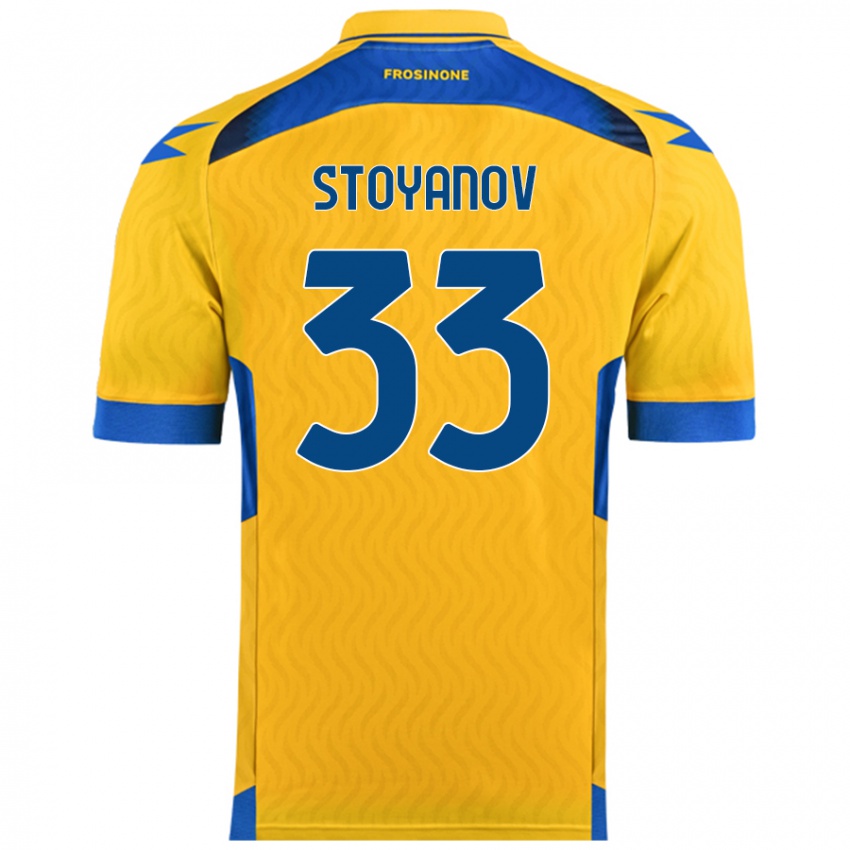 Niño Camiseta Steliyan Stoyanov #33 Amarillo 1ª Equipación 2024/25 La Camisa México