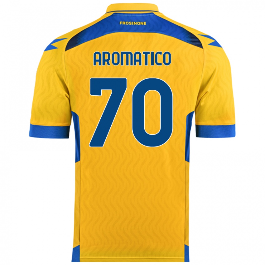 Niño Camiseta Raul Aromatico #70 Amarillo 1ª Equipación 2024/25 La Camisa México