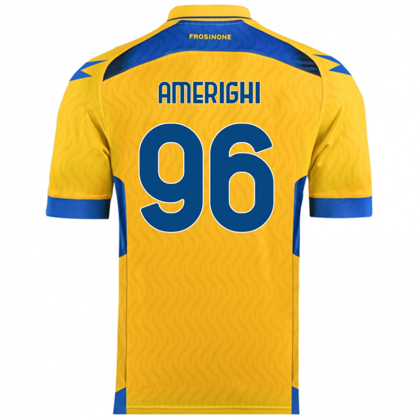 Niño Camiseta Igor Amerighi #96 Amarillo 1ª Equipación 2024/25 La Camisa México