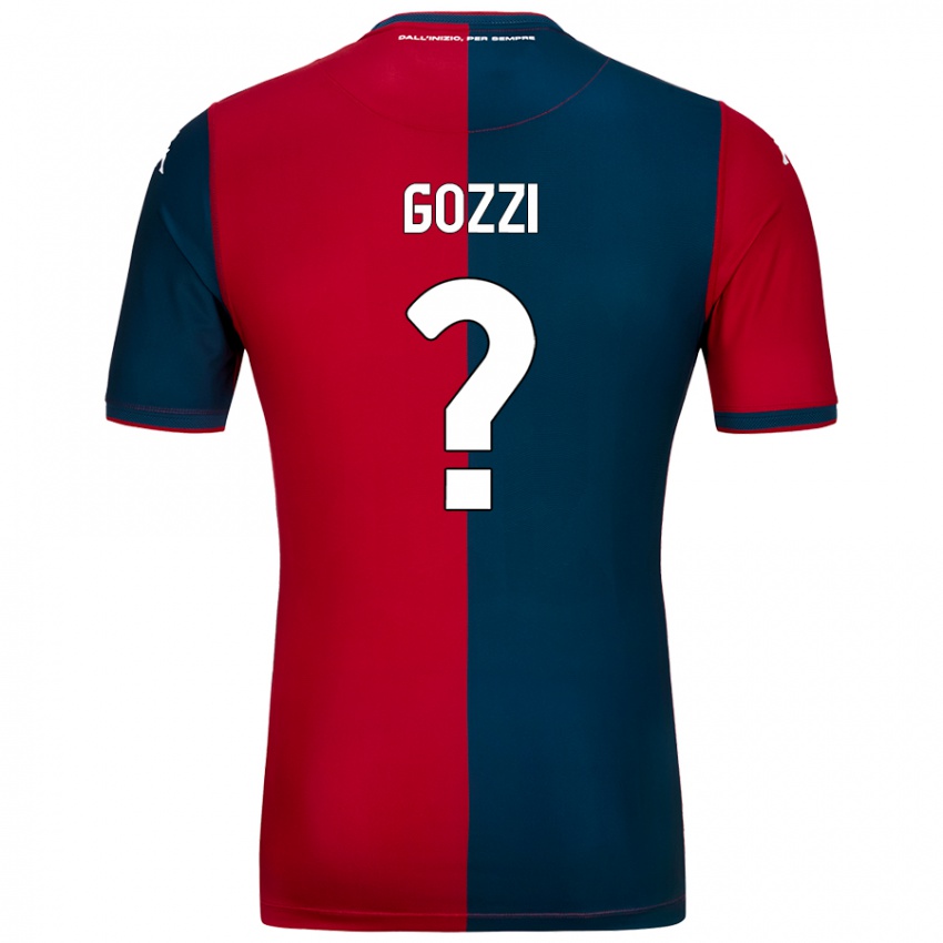 Niño Camiseta Paolo Gozzi #0 Rojo Azul Oscuro 1ª Equipación 2024/25 La Camisa México