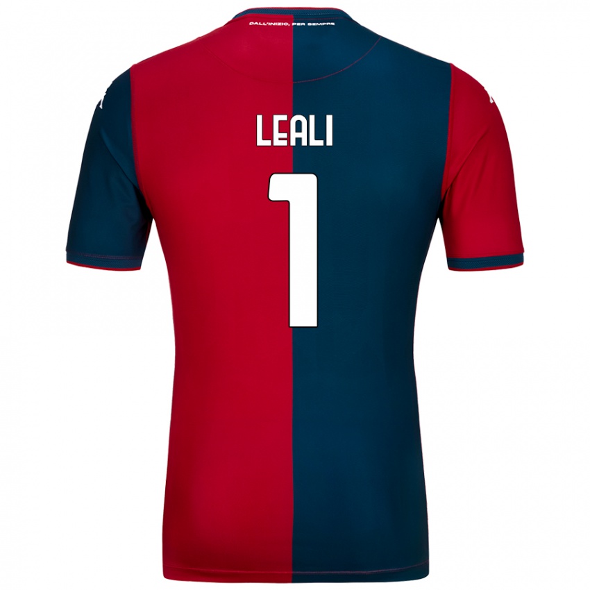 Niño Camiseta Nicola Leali #1 Rojo Azul Oscuro 1ª Equipación 2024/25 La Camisa México