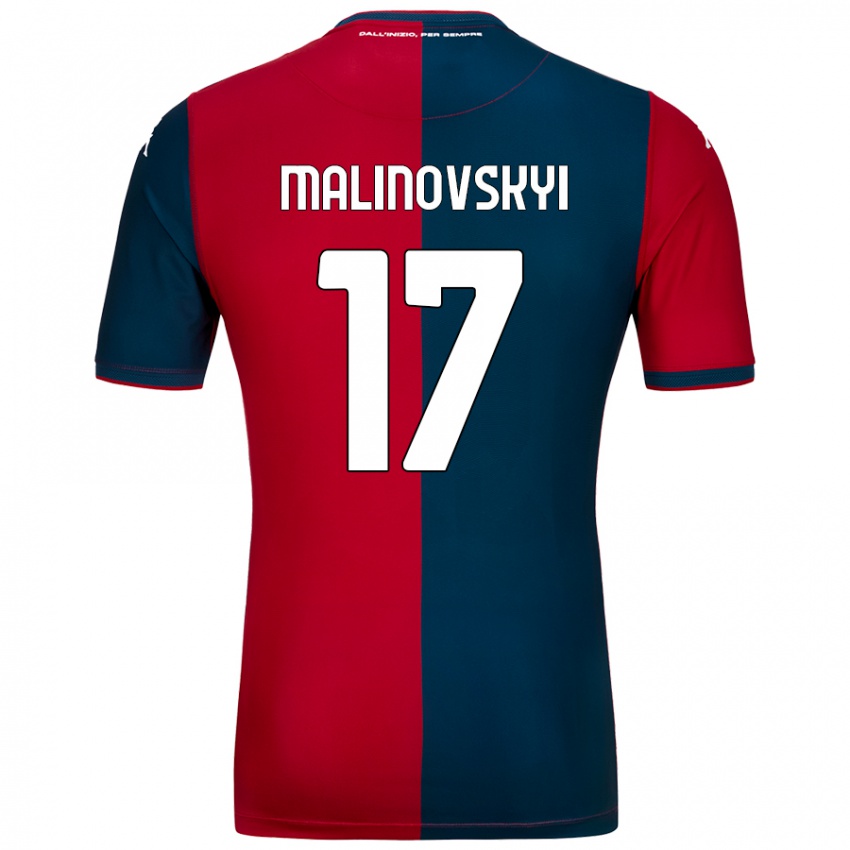 Niño Camiseta Ruslan Malinovskyi #17 Rojo Azul Oscuro 1ª Equipación 2024/25 La Camisa México