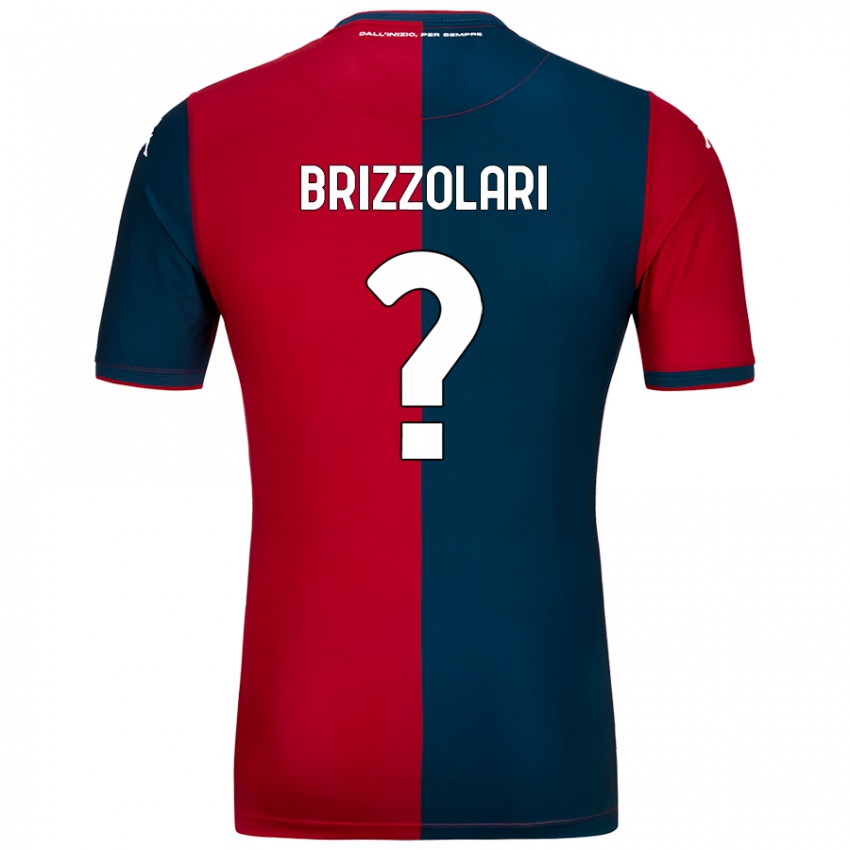 Niño Camiseta Mattia Brizzolari #0 Rojo Azul Oscuro 1ª Equipación 2024/25 La Camisa México