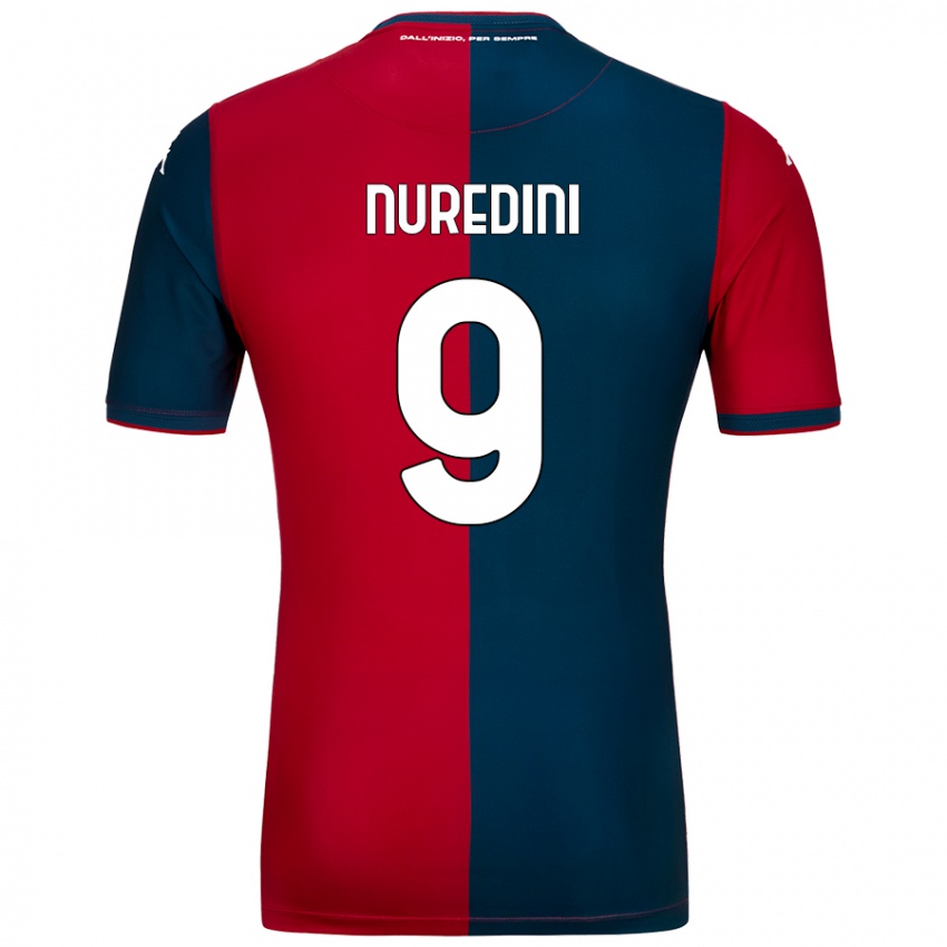 Niño Camiseta Joi Nuredini #9 Rojo Azul Oscuro 1ª Equipación 2024/25 La Camisa México