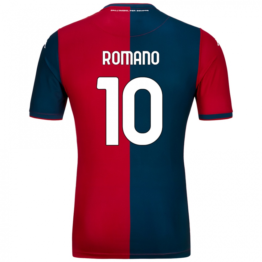 Niño Camiseta Marco Romano #10 Rojo Azul Oscuro 1ª Equipación 2024/25 La Camisa México