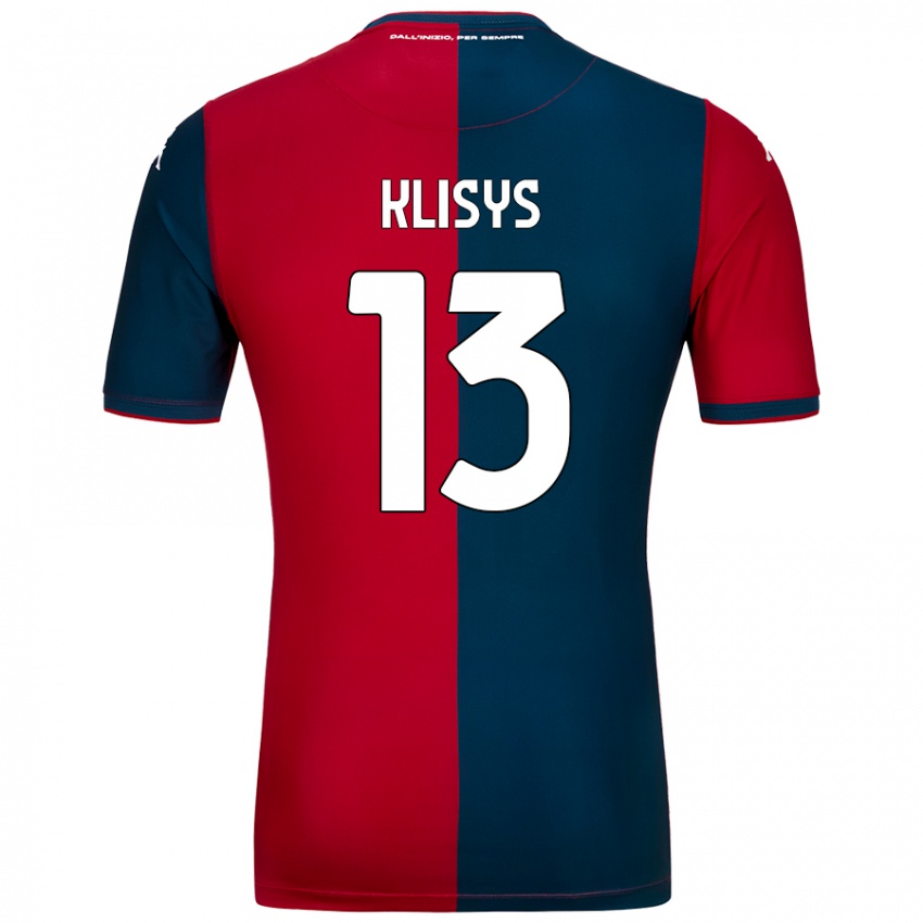 Niño Camiseta Lukas Klisys #13 Rojo Azul Oscuro 1ª Equipación 2024/25 La Camisa México