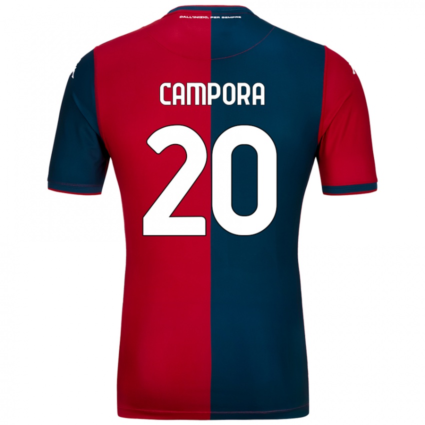 Niño Camiseta Alice Campora #20 Rojo Azul Oscuro 1ª Equipación 2024/25 La Camisa México