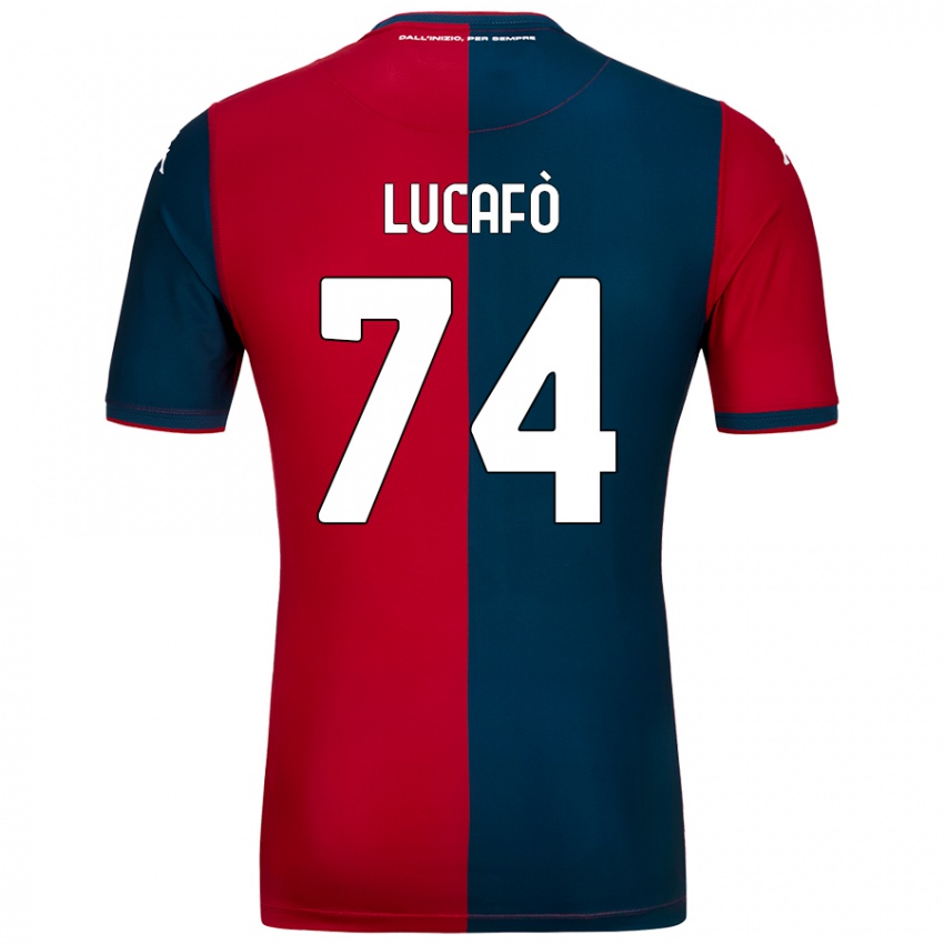 Niño Camiseta Sara Lucafò #74 Rojo Azul Oscuro 1ª Equipación 2024/25 La Camisa México