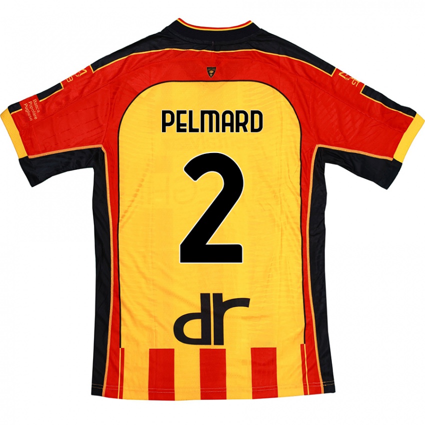 Niño Camiseta Andy Pelmard #2 Amarillo Rojo 1ª Equipación 2024/25 La Camisa México