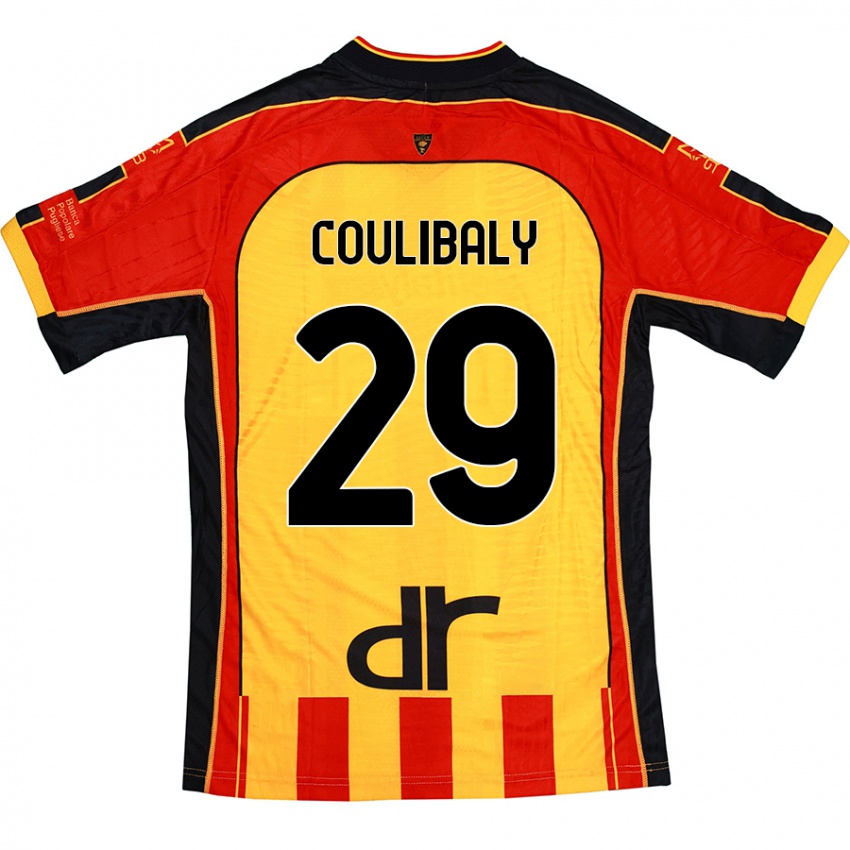 Niño Camiseta Lassana Coulibaly #29 Amarillo Rojo 1ª Equipación 2024/25 La Camisa México