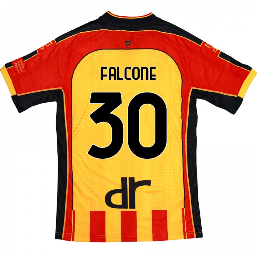 Niño Camiseta Wladimiro Falcone #30 Amarillo Rojo 1ª Equipación 2024/25 La Camisa México