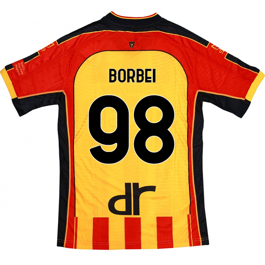 Niño Camiseta Alexandru Borbei #98 Amarillo Rojo 1ª Equipación 2024/25 La Camisa México